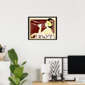 Poster 1897 Art nouveau Rajah Imprimer par Henri Meunier (Bureau à domicile)