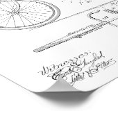 Poster 1897 Brevet de vélo sans chaîne Imprimer (Coin)