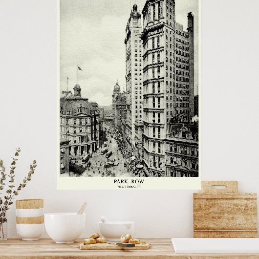 Poster 1898 Park Row, New York (Cuisine)