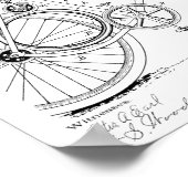Poster 1899 Bicycle Gear Brevet Art Dessin Imprimer (Coin)