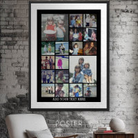 18 Collage photo et texte - Peut modifier noir