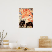 Poster 18 JULIO ESPANA LIBRE Spanish Civil War Propaganda (Cuisine)