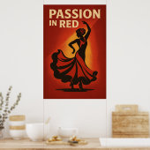 Poster 18, Passion en Rouge, Vintage (Cuisine)