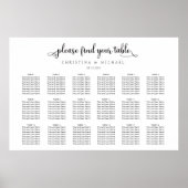 Poster 18 Tableaux 140-150 Invités Places horizontales (Devant)