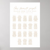 Poster 18 Tableaux Notre Carte De Sièges Pour Les Personn (Devant)