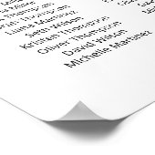 Poster 18 Tableaux Trouvez Votre Siège Plan De Plan (Coin)