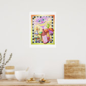 POSTER 18:x 24" - WorCHESHIRE CAT (Cuisine)