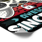 Poster 18ans Anniversaire Son garçon Amusant Gamer 18e 18 (Coin)