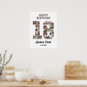 Poster 18e anniversaire Numéro 18 Collage photo (Cuisine)