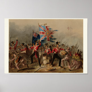 Poster 18e régiment royal irlandais à Amoy Chine