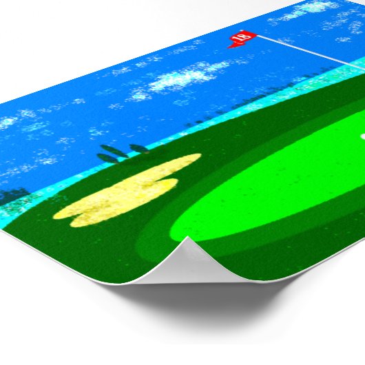 Poster 18e Trou (Coin)