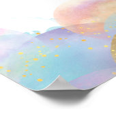 Poster 18x24" Colorful Rainbow Bubble Bienvenue Anniversa (Coin)