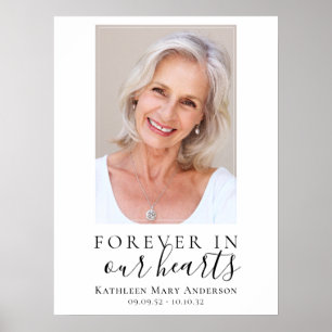 Poster 18x24 Pour toujours dans nos cœurs Photo Bienvenue