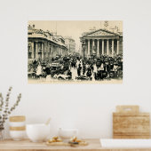 Poster 1900 London Royal Exchange et Bank of England (Cuisine)
