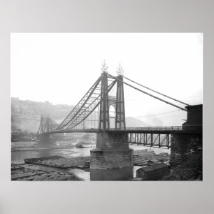 Poster 1900 Pointe Bridge Pittsburgh Pa. Imprimer