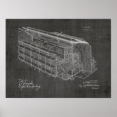 Poster 1903 Aéronefs Brevet d'art d'avion Imprimer (Devant)