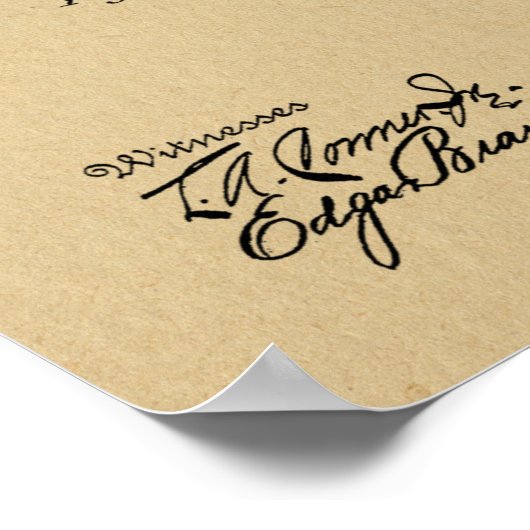 Poster 1903 Vol AirShip Brevet Dessin d'art Imprimer (Coin)