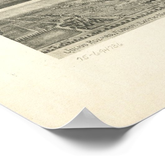 Poster 1904 Rutherford, NJ Birds Eye View Panoramic Map (Coin)