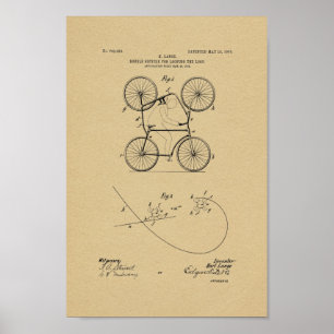 Poster 1905 doubles copies vintages d'art de brevet de