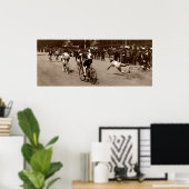 Poster 1905 : Élimination de la course de vélo (Bureau à domicile)