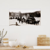 Poster 1905 Lumberjacks au travail (Cuisine)