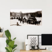 Poster 1905 Lumberjacks au travail (Bureau à domicile)