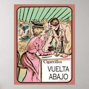 Poster 1906 publicités vintages de cigarette
