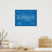 Poster 1906 Wright Brothers Brevet d'art aéronautique (Cuisine)