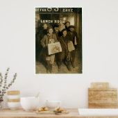 Poster 1908 Des journaux vendus à New York (Cuisine)