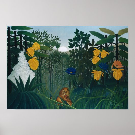 Poster 1908 Henri Rousseau Peinture (Devant)