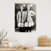 Poster 1910 Amis portant des tenues assorties (Cuisine)