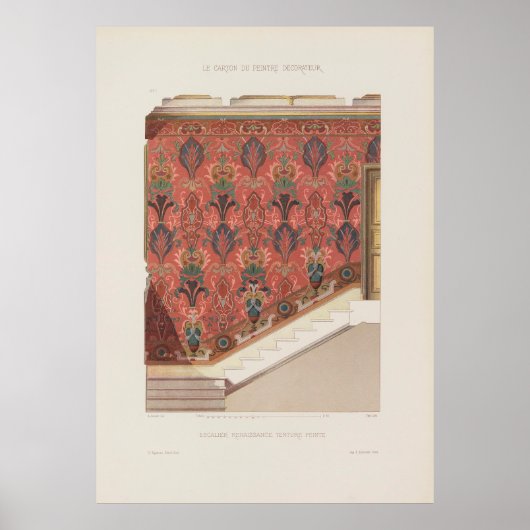 Poster 1910 Desaint Escalier Renaissance Art (Devant)