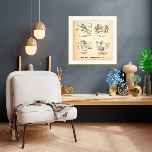 Poster 1910 Golf Pour Le Débutant Print