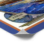 Poster 1910 Navigation à vapeur péninsulaire et orientale (Coin)