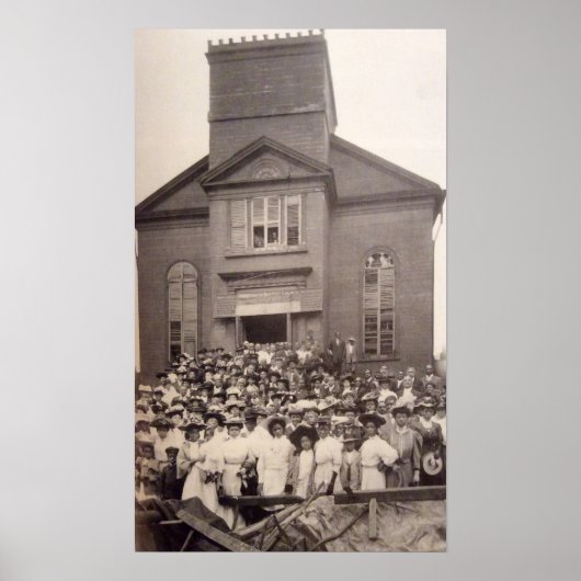 Poster 1910 Photo de l'église baptiste abyssinienne, New (Devant)