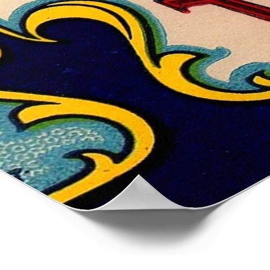 Poster 1910s Defender marque tomates étiquette (Coin)