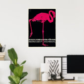 Poster 1912 Ludwig Hohlwein Flamant rose Zoo de Munich (Bureau à domicile)