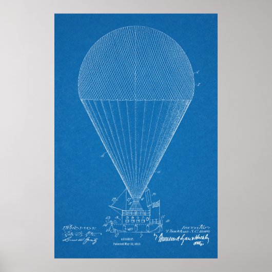 Poster 1913 Bateau Aéronef Brevet d'Art (Devant)
