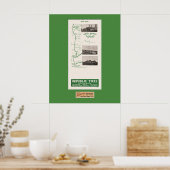 Poster 1914 Carte, Orr's Ranch et Callao (Cuisine)