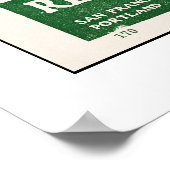 Poster 1914 Carte, Truckee à Verdi (Coin)