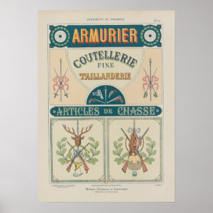 Poster 1914 Charayron Pochoir Art Ornement Pl23