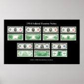 Poster 1914 Federal Reserve Notes Chart (Devant)