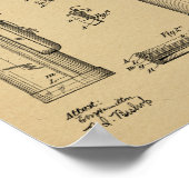 Poster 1914 Golf Caddy Club Sac Design Brevet Art Imprime (Coin)