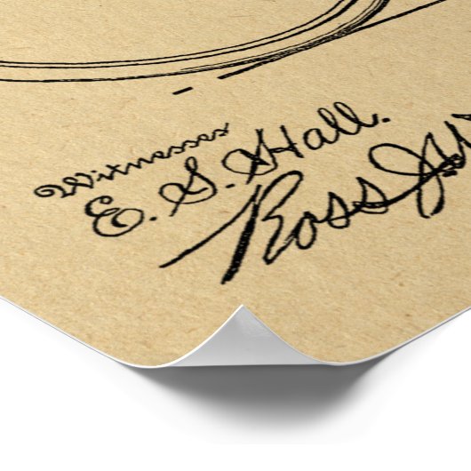 Poster 1915 Bicycle Transmission Design Brevet Art Imprim (Coin)