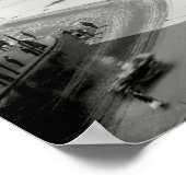 POSTER 1915 DÉTROIT INTERSECTION 5 VOIES (Coin)