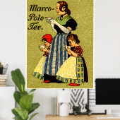Poster 1915 Profitez du thé Marco Polo (Bureau à domicile)