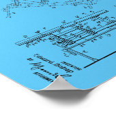 Poster 1916 Vintage Chiropratique Table Brevet Art Imprim (Coin)