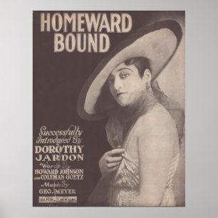 Poster 1917 Homeward Bound~Dorothy Jardon