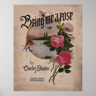 Poster 1918 Amenez-moi un Rose