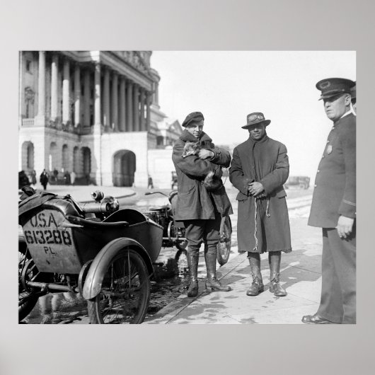 Poster 1918 Moto Road Trip (Devant)